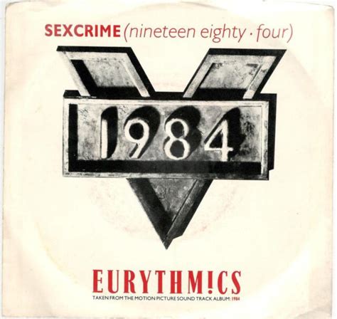 Eurythmics Sex Crime 1984 Bw I Did It Just The Same Promotional