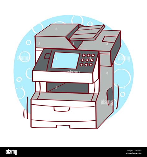 Illustration Of Xerox Machine Stock Photo Alamy