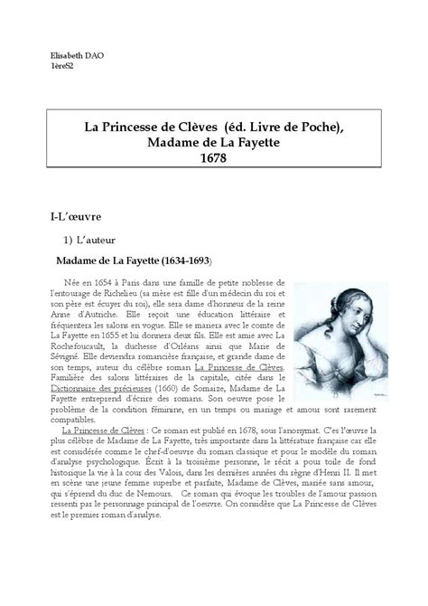 La Princesse De Clèves Le Renoncement Texte - La princesse de clèves by Elisabeth - issuu