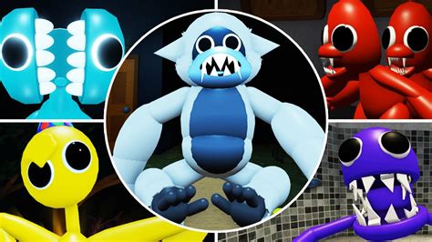 All Morphs New White Monster In Rainbow Friends Chapter Concept Roblox Youtube