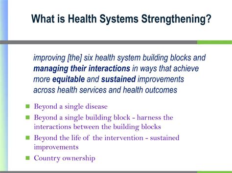 Ppt Overview Of Health System Strengthening Powerpoint Presentation Free Download Id655553