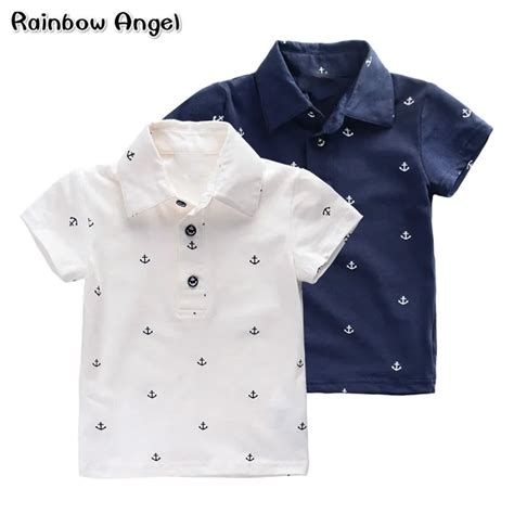 2018 Summer Navy Polos Baby Boys Clothes Polo Shirts Kids Cotton Polo