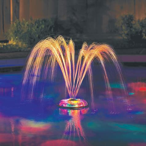 You just have to know what size pool you will be putting in, how it will be shaped these are the most affordable pool water fountains sold and they will work with virtually any type of pool. Swimming Pool Lights Underwater Floating Fountain Show ...