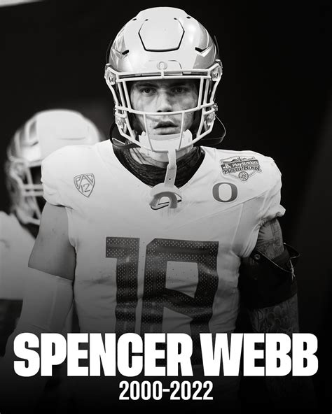 Fox College Football On Twitter Oregon Te Spencer Webb Has Passed
