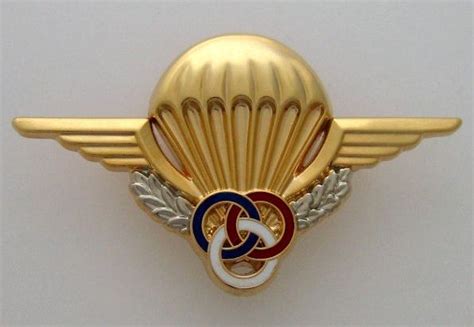 French Parachutist Moniteur Badge Instructor G1186 Homologation
