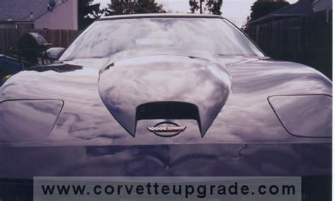 C4 Corvette 1984 96 Viper Style Hood Scoop Corvette Upgrade