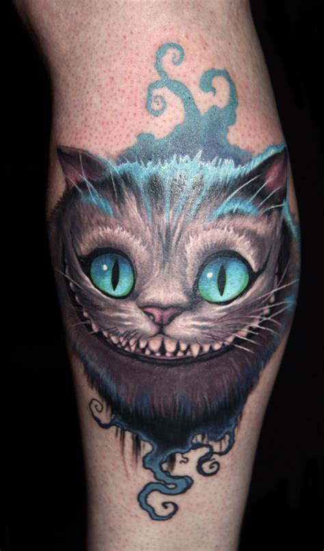 Take A Walk In Wonderland With These Cheshire Cat Tattoos