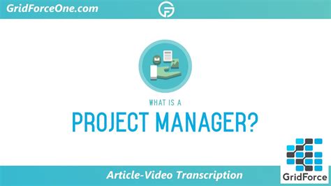 What Is A Construction Project Manager Gridforceone Youtube