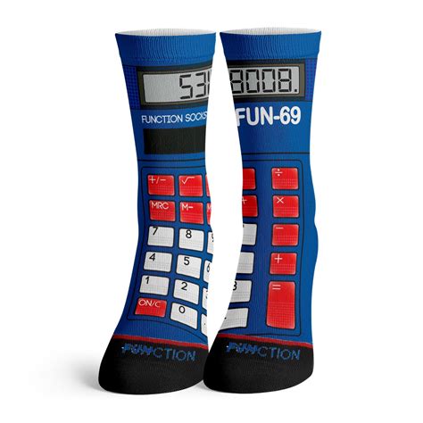 Function Calculator Boobies Fashion Socks Function Socks