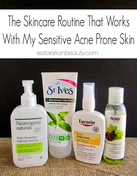 Best Skin Care Routine for Acne Prone Skin | Sensitive acne prone skin, Acne prone skin, Skin 