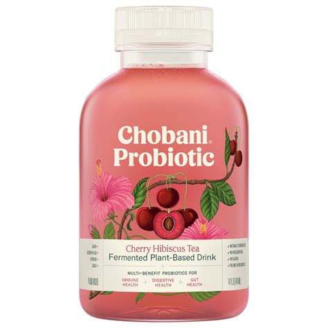 Save On Chobani Probiotic Plant Based Drink Cherry Hibiscus Tea Organic