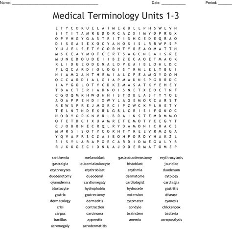 Medical Word Search Printable Printable Word Searches