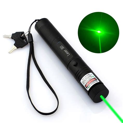 High Power Adjustable Zoom Focus Burning Green Laser Pointer Pen 301