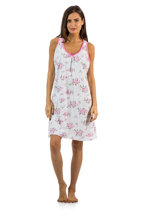 Casual Nights Womens Cotton Sleeveless Nightgown Chemise Pink La906pk
