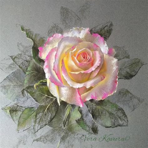 vera kavura on instagram “rose softpastel unison colour on paper canson mi teintes Интересный