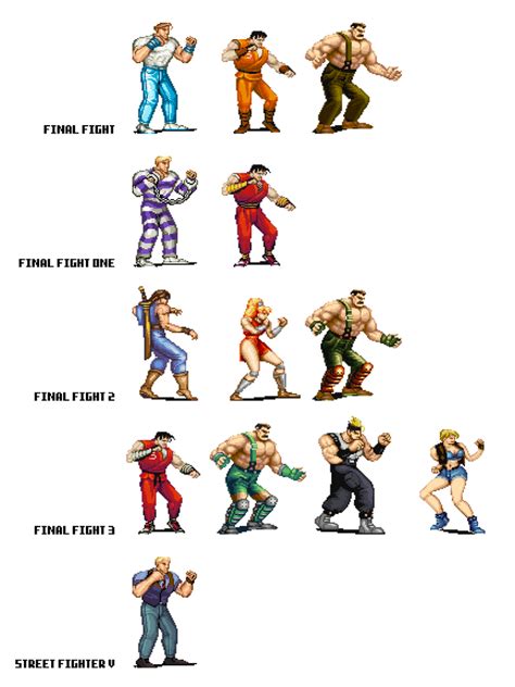 Final Fight Playable Characters By Dollarcube On Deviantart