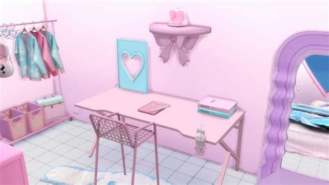Sims 4 — Bright Bedroom 💗☁️ Thanks To All The Cc Creators In 2022