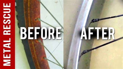Rinse off the chrome rims with a garden hose again. How to remove rust from a chrome bicycle rim or bike rim ...