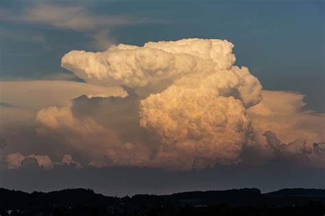 Cumulonimbus Cloud At Sunset Photograph By Dr Juerg Alean Pixels