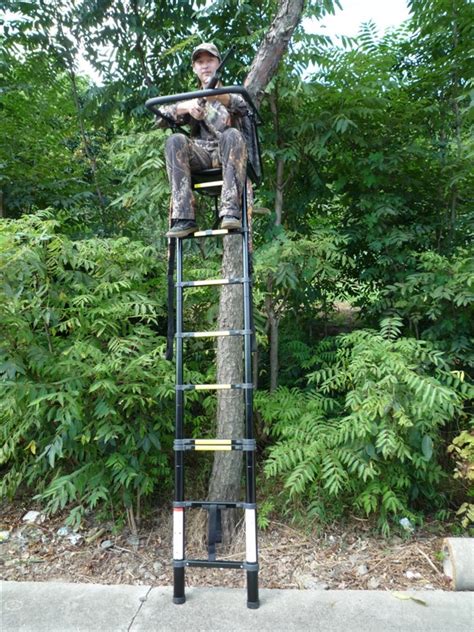Dst030 Telescopic Tree Stand Folding Hunting Ladder Stand