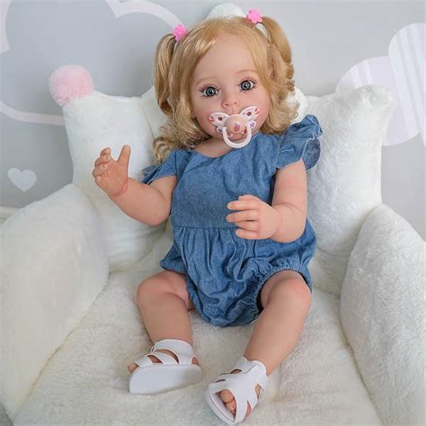 Lifelike Reborn Baby Dolls Silicone Full Body 22 Inch 55cm Lovely