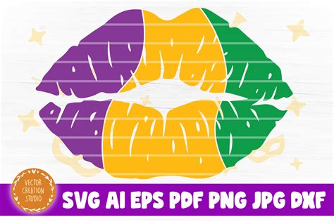 Mardi Gras Lips SVG Graphic By VectorCreationStudio Creative Fabrica