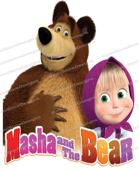 Masha And The Bear Clipart Masha Svg Bear Svg Masha And Etsy