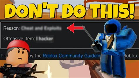 This Will Get You Banned On Roblox For Day Youtube