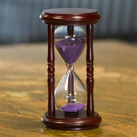 Cherry Hourglass With Purple Sand 5 Minute Hourglass Sand Timer Hourglass Hourglasses