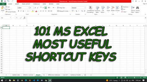 Excel Tips Series Most Useful Shortcut Keys To Speed Up Your Excel Work Efficiently