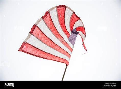 American Flag Blowing In Wind Stock Photo Alamy