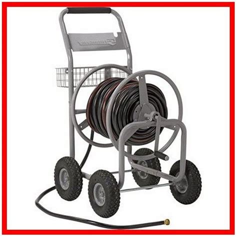 Strongway Garden Hose Reel Cart — Holds 58in X 400 Ft Hose Garden