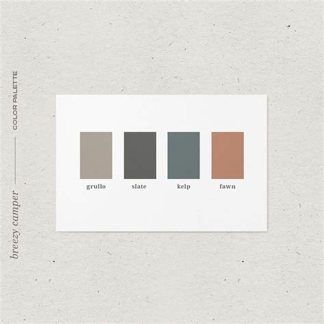 Color Palette Inspiration Natural Neutral Dark Muted