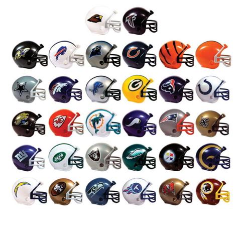 Mini Nfl Football Helmets Collectible Complete Set Of All 32 Teams
