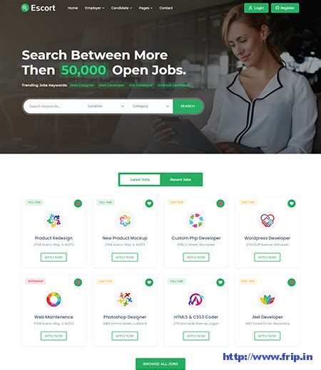 Best Job Board Website Templates Frip In