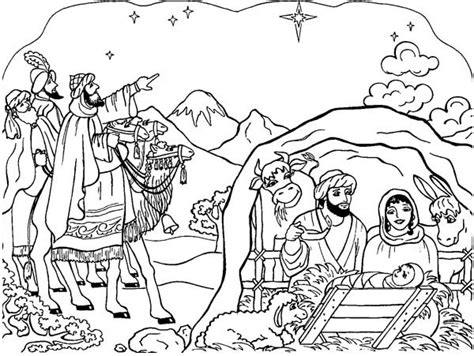 Nativity Line Drawing At Getdrawings Free Download