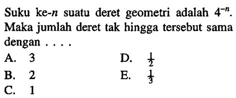 Suku Ke Suatu Deret Aritmatika Adalah Jumlah Suku Ke Hingga My Xxx