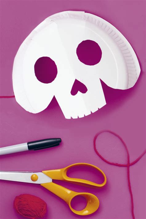 Make A Skeleton Mask For Halloween Skeleton Mask Paper Plate
