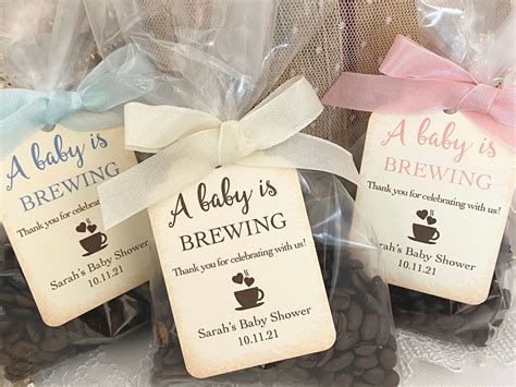 Coffee Baby Shower Favors Baby Shower Coffee Favor Bags Baby Etsy