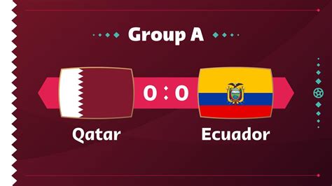 Qatar Vs Ecuador Football 2022 Group A World Football Competition
