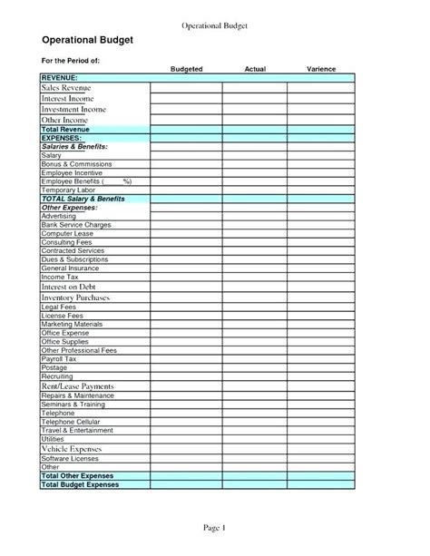 Office Supply Budget Template Office Supply Budget Template Business