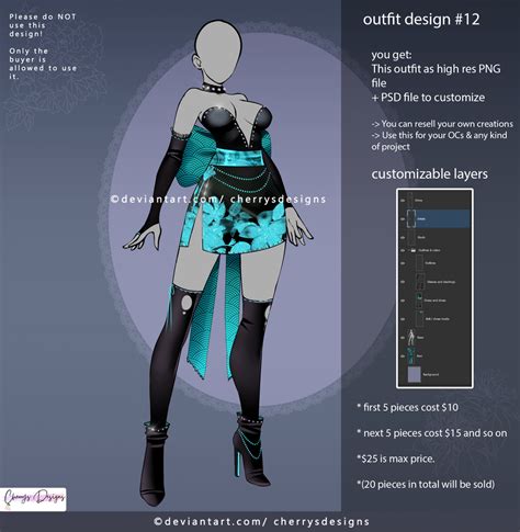 Customizable Outfit Design 12 By Cherrysdesigns On Deviantart
