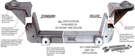 Street Rod Parts Crossmember Mustang Ii Heidts Weld In Standard