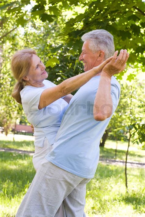 Old Couple Dance Stock Image Colourbox