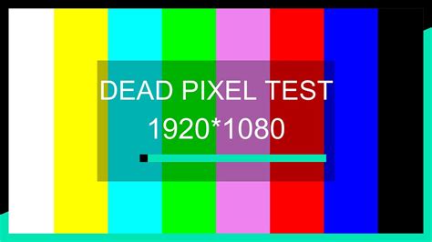 Dead Pixel Tester 1 Minute 19201080 Youtube