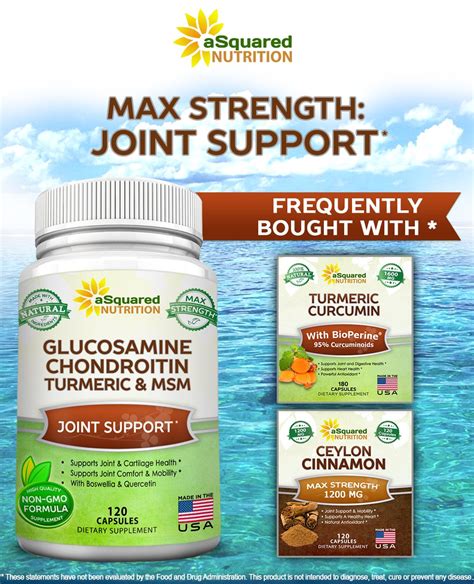 Aging is one inevitable change that catches up with all of us at some point in life. Glucosamine Chondroitin Turmeric MSM Boswellia - 120 ...