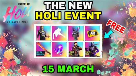 🔥the New Holi Event Is Amazing • Free Fire New Holi Event • Garena Free