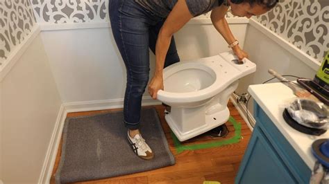 Before And After How To Install A Toilet Yourself Thrift Diving