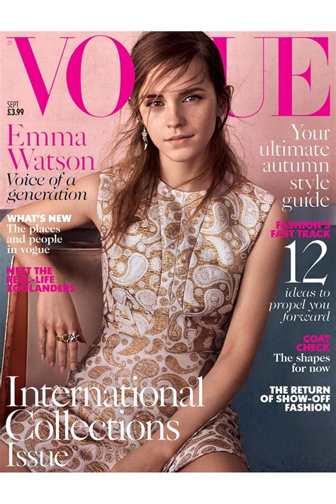 Emma Watson British Vogue Cover September Issue British Vogue British Vogue