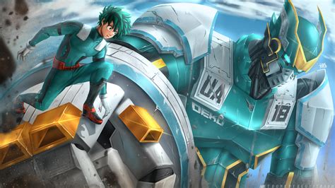 Mecha Pilot Izuku Fanart 4k Illustration Rbokunoheroacademia